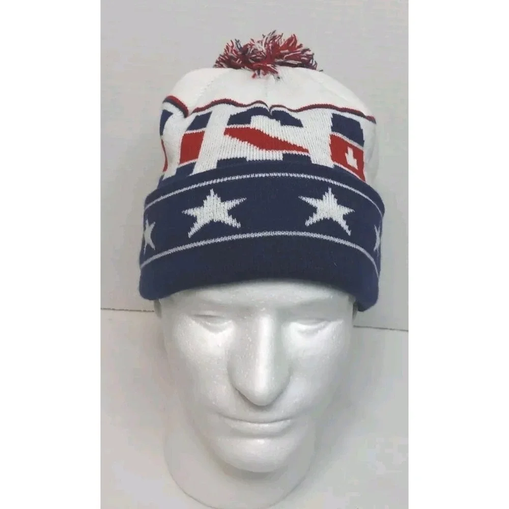 American Eagle USA Pom Pom Winter Hat NWT